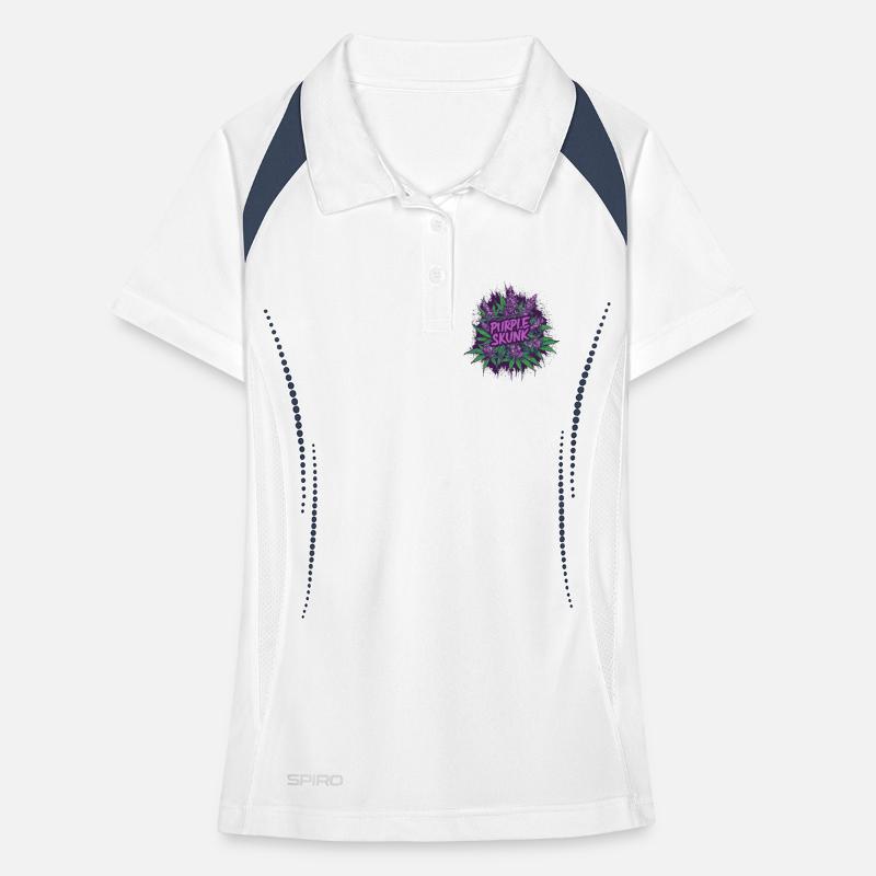 Mouffette Pourpre Polo respirant Femme