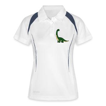 Dino - Women's Polo breathable - white/navy - Front