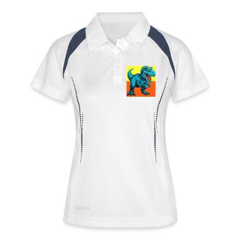 dinosaur - Women's Polo breathable - white/navy - Front
