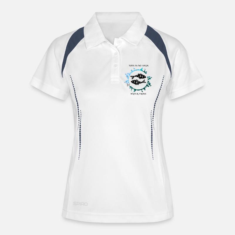 My Pisces sign - Women's Polo breathable - white/navy
