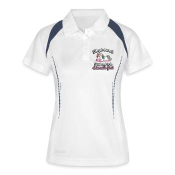 Sleeping Unicorn Drama Saying Dramatic - Women's Polo breathable - white/navy - Front