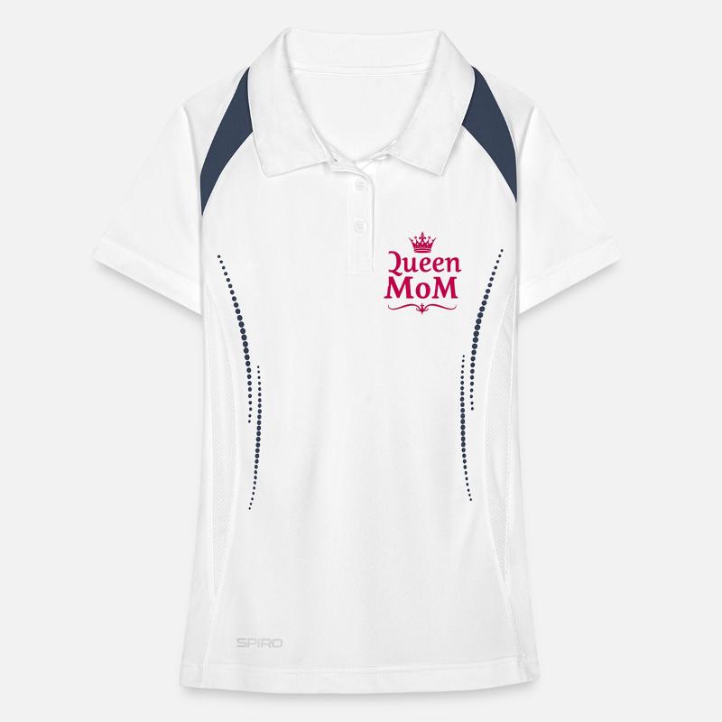Queen Mom – Stylisches Muttertags Design Frauen Polo atmungsaktiv