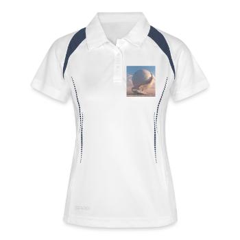 Spiral staircase to the moon sphere - Women's Polo breathable - white/navy - Front