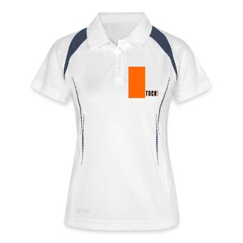 NEVERTHELESS - Women's Polo breathable - white/navy - Front