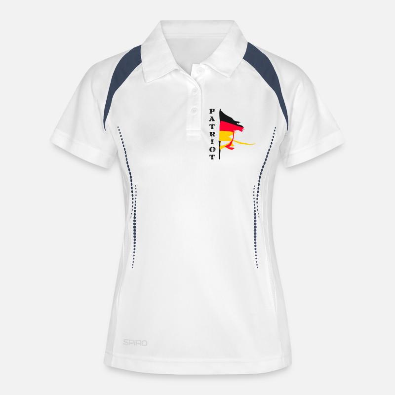 Germany Patriot 01 - Women's Polo breathable - white/navy