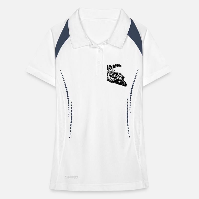 Hum Biker Black Women's Polo breathable