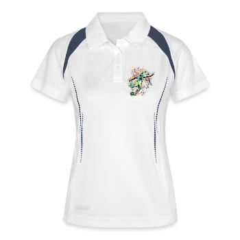 Footballers - Play Soccer - Soccer Players - Women's Polo breathable - white/navy - Front