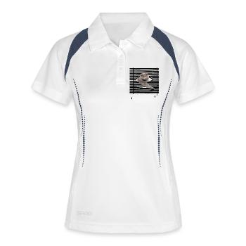 My Cat Escapes - Women's Polo breathable - white/navy - Front