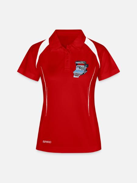 Camera - Women's Polo breathable - white/navy