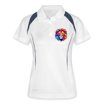 Colorful Lion - Women's Polo breathable - white/navy - Front