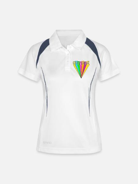 FREEDOM - Women's Polo breathable - white/navy