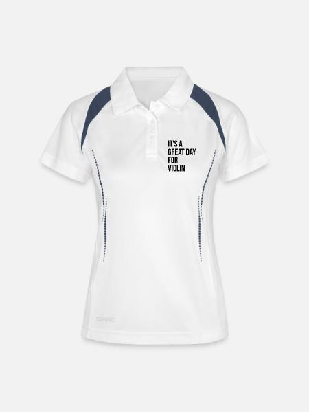 Violin Violin Violin - Women's Polo breathable - white/navy