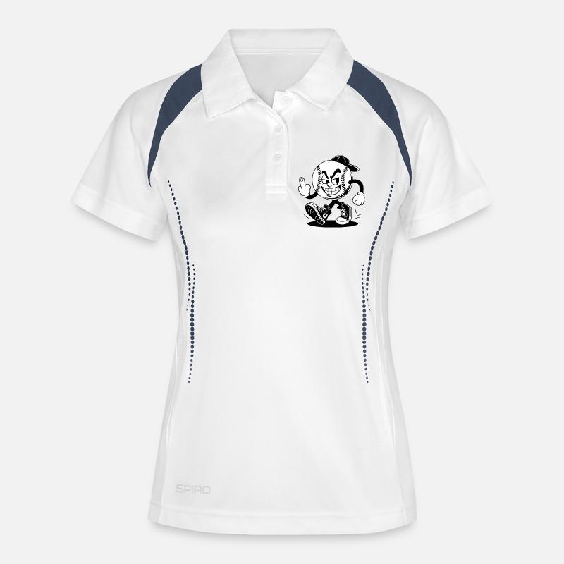 baseball with a confident - Women's Polo breathable - white/navy