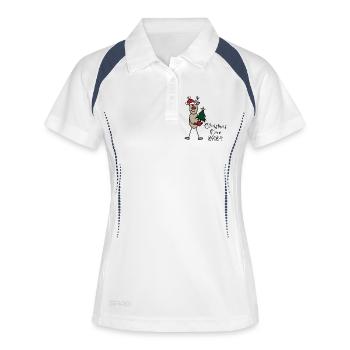 Équipage de Noël 2024 - Polo respirant Femme - blanc/marine - Devant