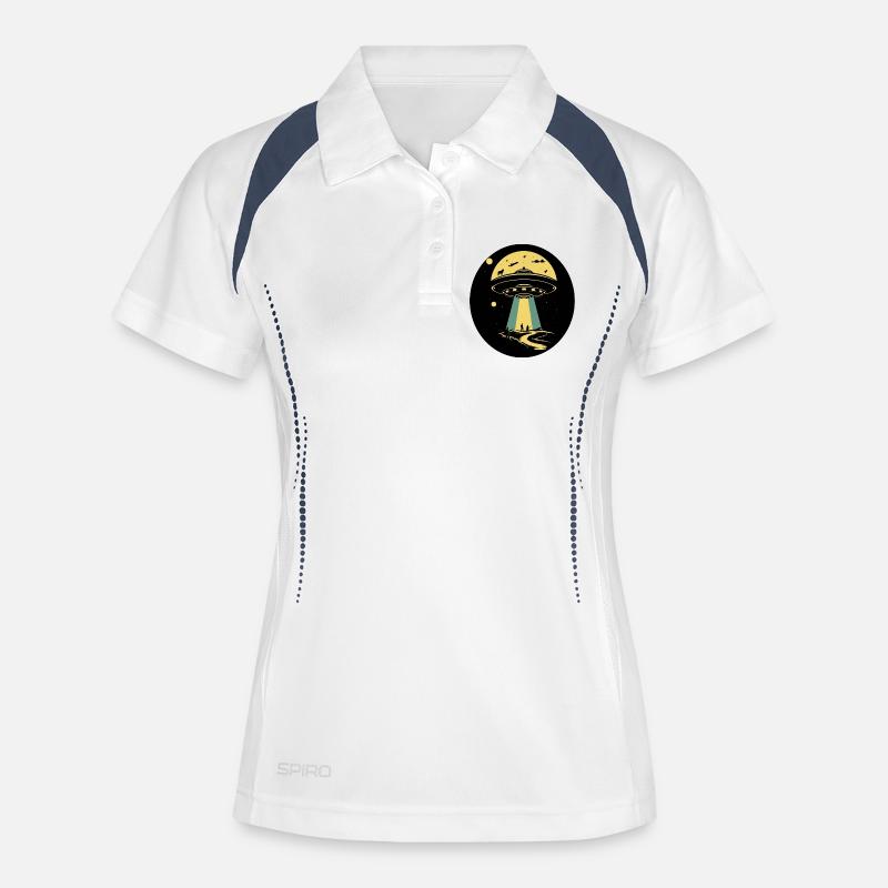 UFO - Women's Polo breathable - white/navy