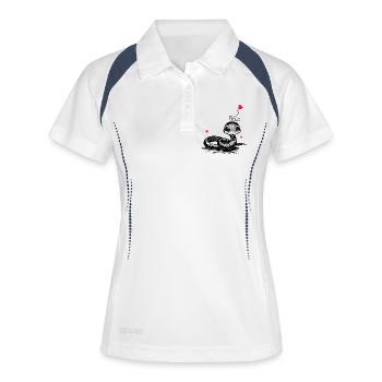 Snake with Heart Balloon - Heartful Creatures - Women's Polo breathable - white/navy - Front