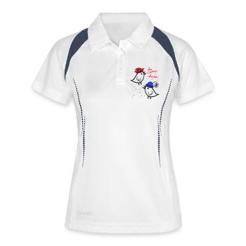 there is always a carnival - Women's Polo breathable - white/navy - Front