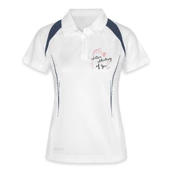 i am thinking of you - Women's Polo breathable - white/navy - Front