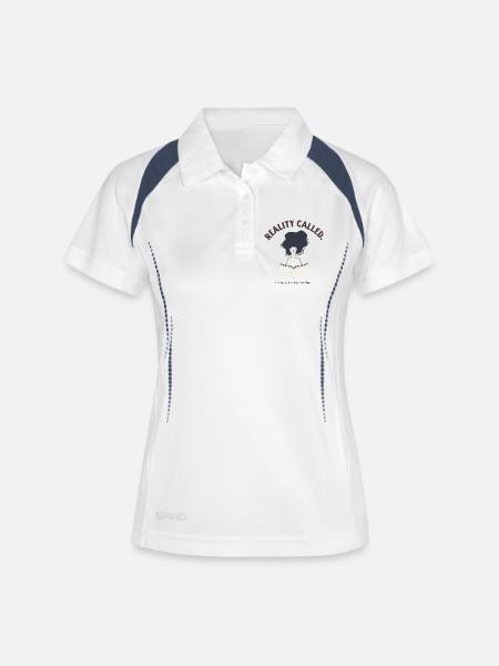 Priorities: Books - Women's Polo breathable - white/navy