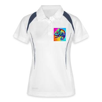 chameleon - Women's Polo breathable - white/navy - Front