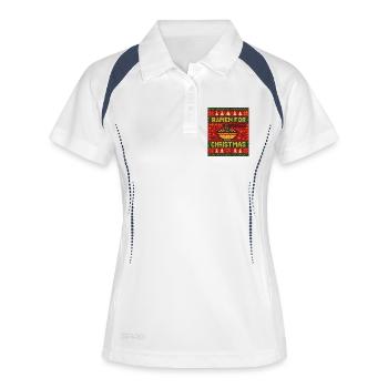 Amateur de la cuisine japonaise de Ramen Noël - Polo respirant Femme - blanc/marine - Devant