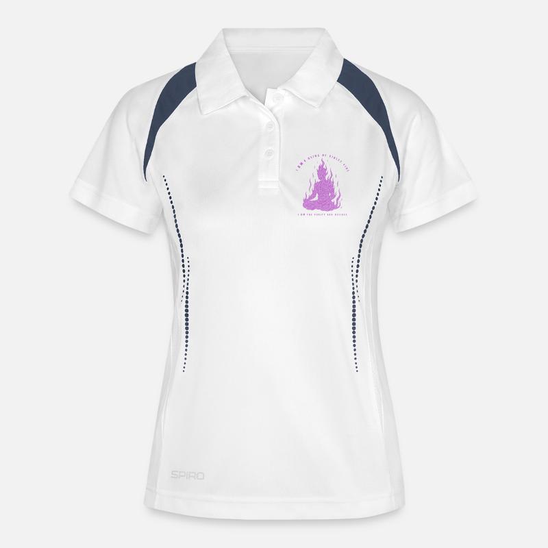 Violet Fire Meditation - Women's Polo breathable - white/navy