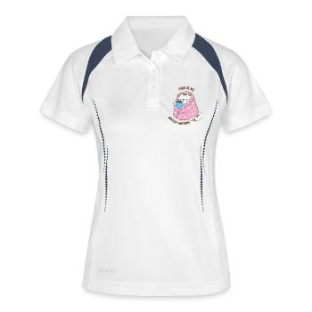 Funny Winter Quotes - Women's Polo breathable - white/navy - Front
