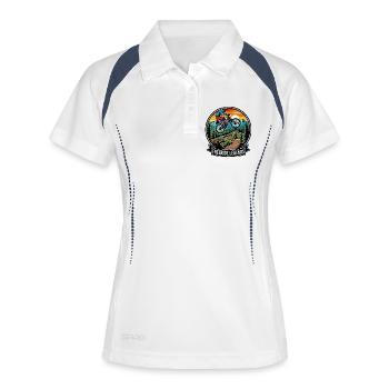 Freeride Legends Mountain Bike Enduro MTB Motif - Women's Polo breathable - white/navy - Front