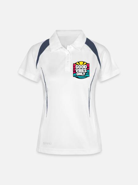 Nur gute Stimmung... - Women's Polo breathable - white/navy