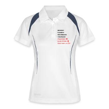 Rennpraxis Qualifying Race Day - Women's Polo breathable - white/navy - Front