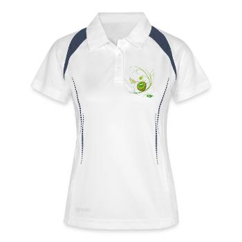 Kiwi - Polo respirant Femme - blanc/marine - Devant