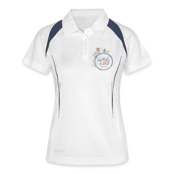 Schoolchild 2026 - Women's Polo breathable - white/navy - Front