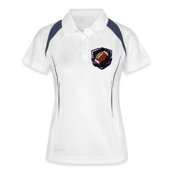 American Football Coat of Arms - Women's Polo breathable - white/navy - Front
