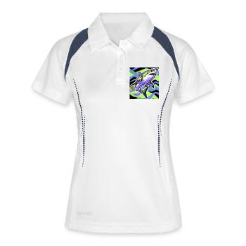 Shark - Women's Polo breathable - white/navy - Front