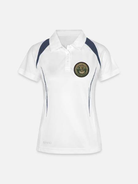 Dinosaur Puppy In The Egg - Women's Polo breathable - white/navy
