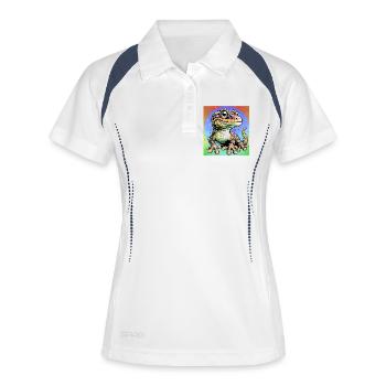 Gecko - Women's Polo breathable - white/navy - Front