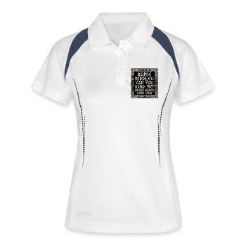 Germanic Runic Script - Women's Polo breathable - white/navy - Front
