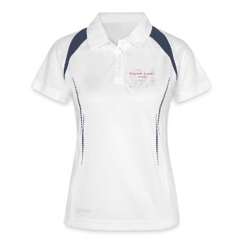 Birthday gift for math fans - Women's Polo breathable - white/navy - Front