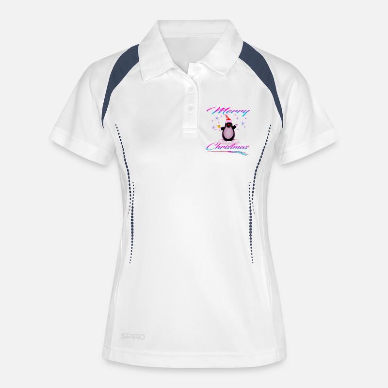 Mole Merry Christmas - Women's Polo breathable - white/navy