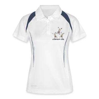 Celebrate Christmas in a group - Women's Polo breathable - white/navy - Front
