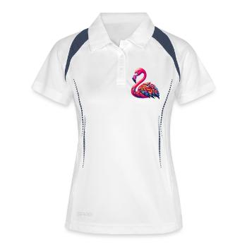 Flamingo - Women's Polo breathable - white/navy - Front
