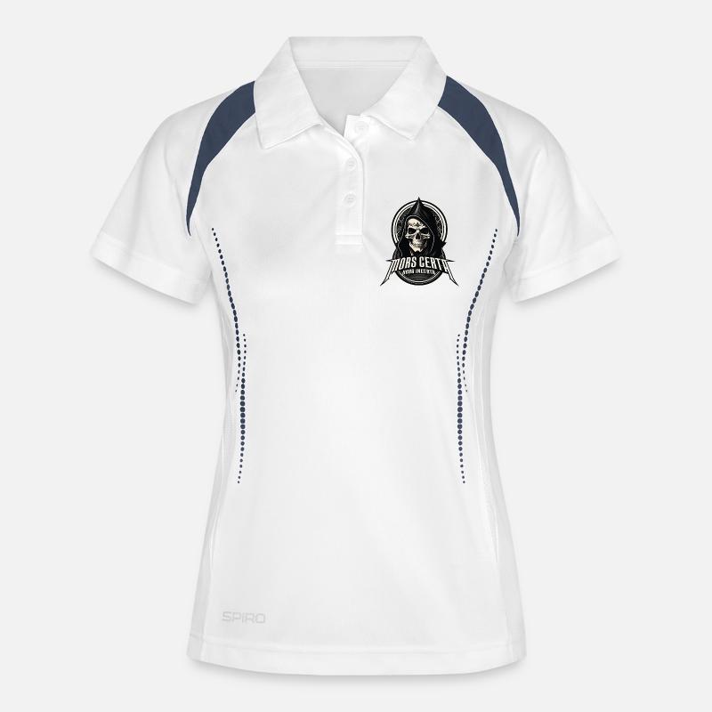 Death is certain, the hour is uncertain - Women's Polo breathable - white/navy