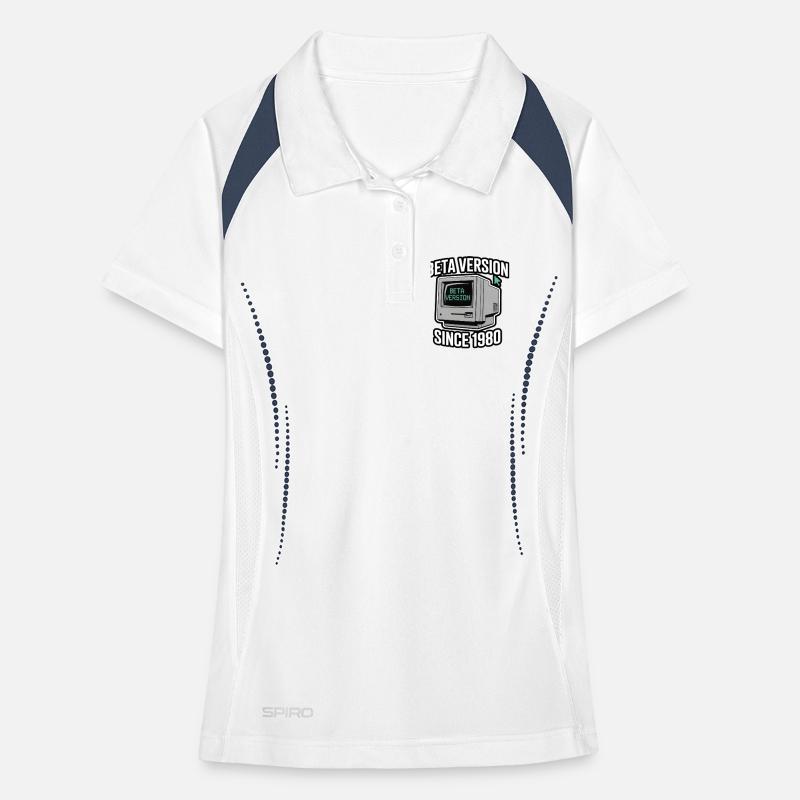 Retro Computer Beta Version Design Women's Polo breathable
