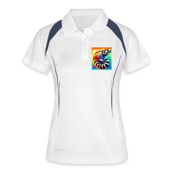 Lemur - Women's Polo breathable - white/navy - Front