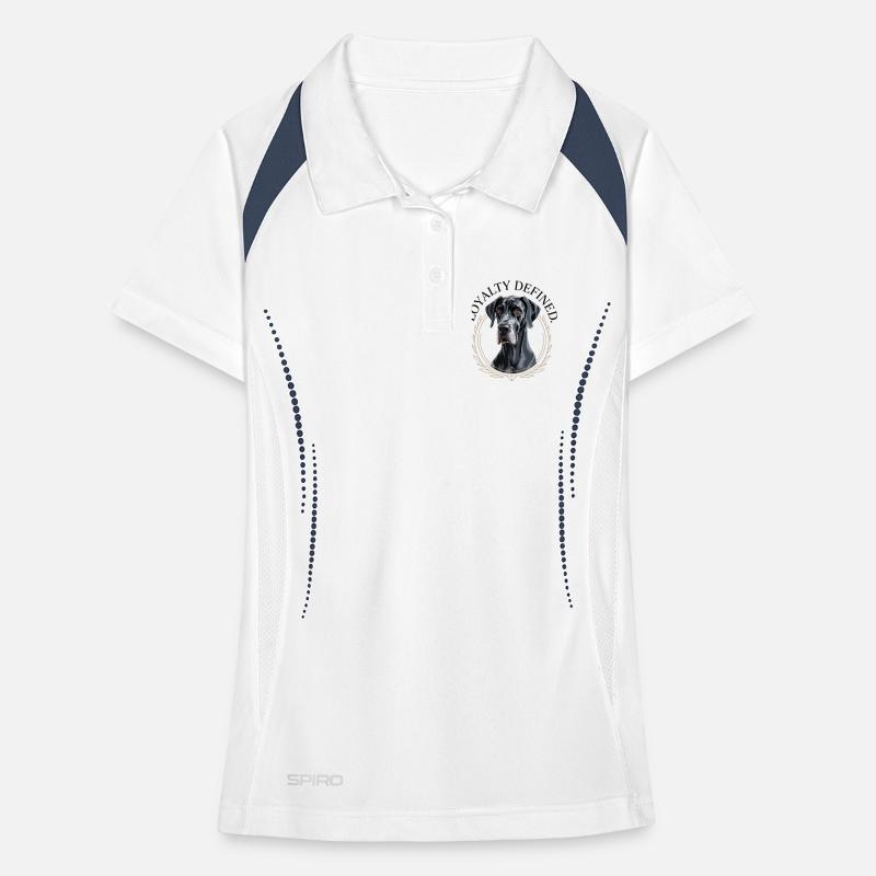 Loyal Great Dane Guardian Design Women's Polo breathable