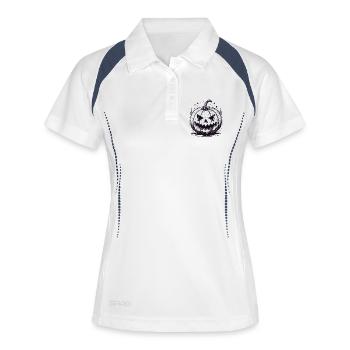 Black Jackolantern Pumpkin - Women's Polo breathable - white/navy - Front