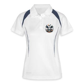 Halloween Night Skull Bats - Women's Polo breathable - white/navy - Front