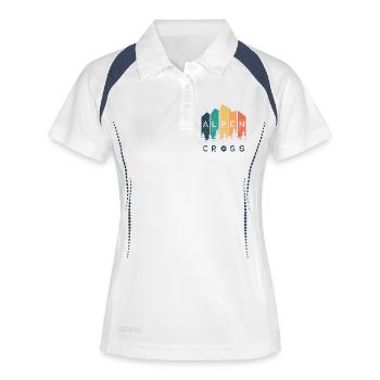 Alpen Cross 26 - Traversée des Alpes 2026 - Randonnée - Polo respirant Femme - blanc/marine - Devant