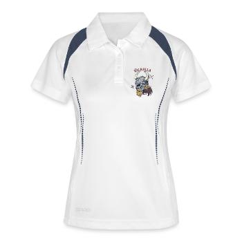 Casque Viking Valhalla Fier - Polo respirant Femme - blanc/marine - Devant