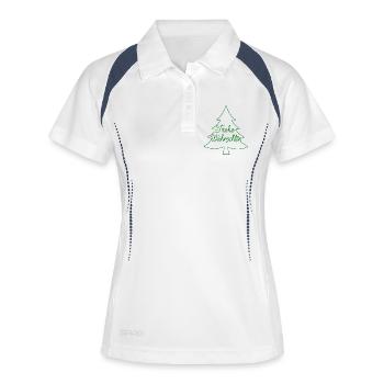 Merry Christmas Christmas Tree Modern - Women's Polo breathable - white/navy - Front
